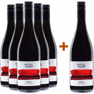 5+1 Paket Ried Schilling "Herzblut" Merlot trocken