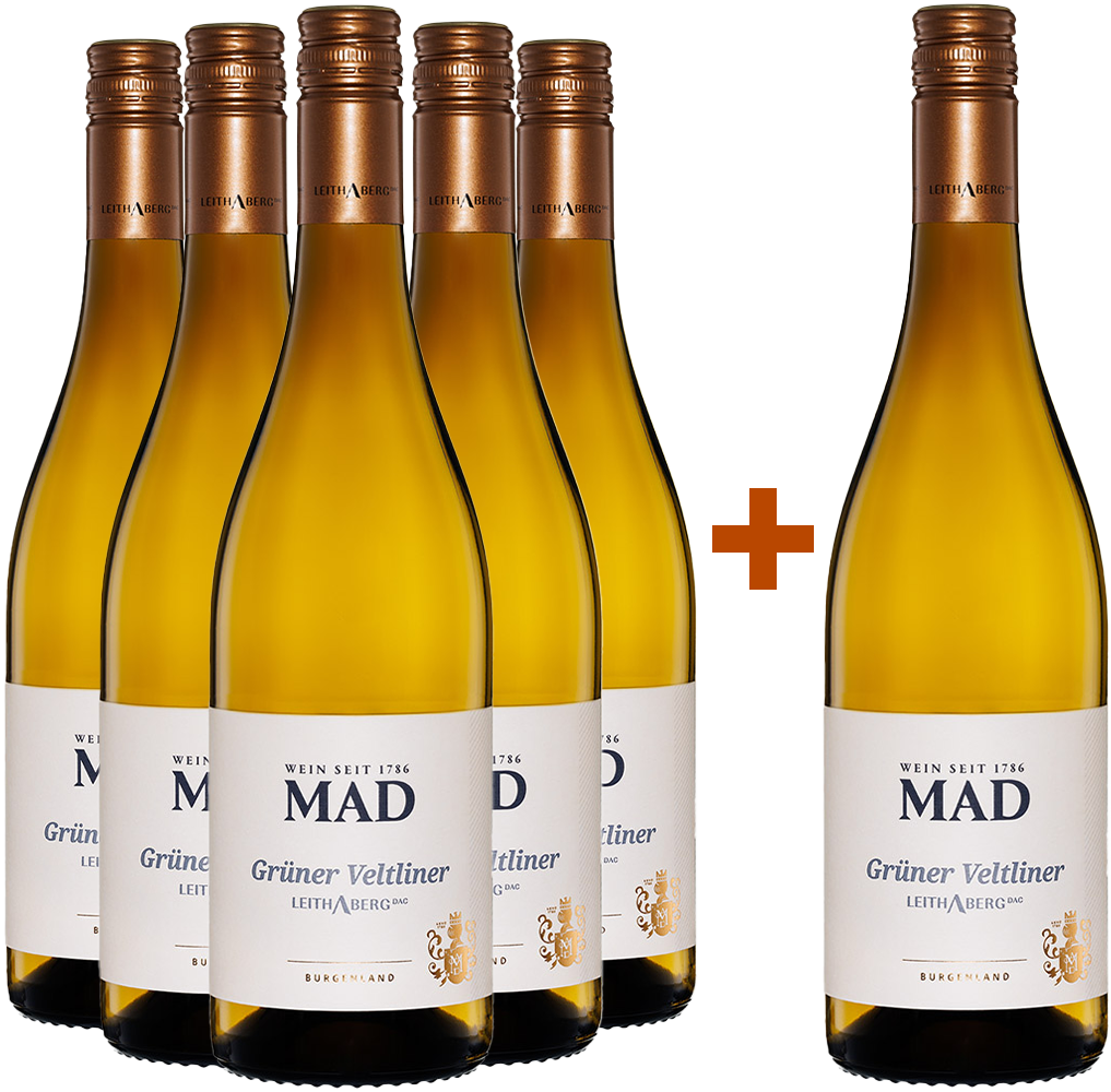 5+1 Paket Grüner Veltliner Leithaberg DAC trocken 5+1 Paket Grüner Veltliner Leithaberg DAC trocken