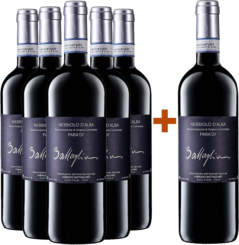 5+1 Paket Paradì Nebbiolo d'Alba DOC 5+1 Paket Paradì Nebbiolo d'Alba DOC
