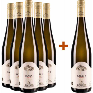 5+1 Paket SAND 1 Riesling trocken 