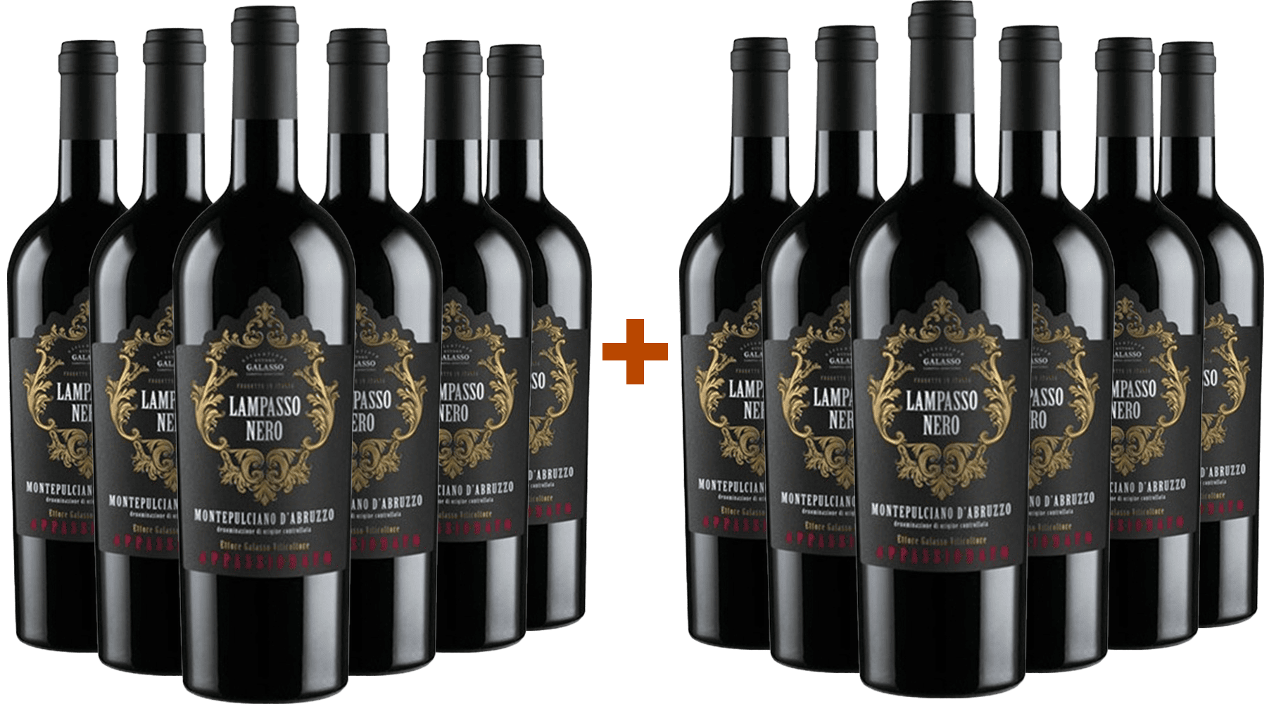 6+6 Paket Lampasso Nero Montepulciano DOC 6+6 Paket Lampasso Nero Montepulciano DOC