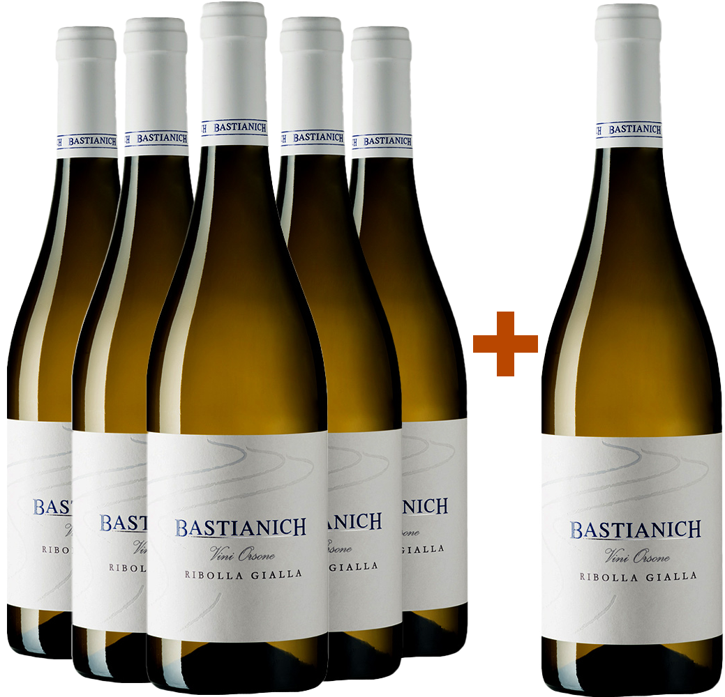 5+1 Paket Ribolla Gialla Friuli Colli Orientali DOC 5+1 Paket Ribolla Gialla Friuli Colli Orientali DOC