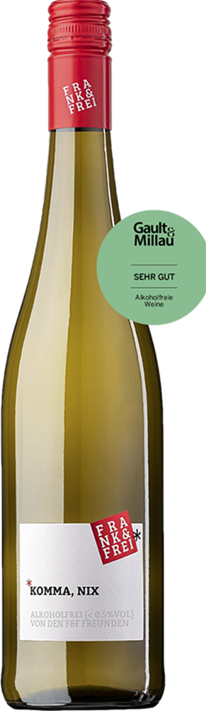 KOMMA, NIX "Frank & Frei" alkoholfreier Wein