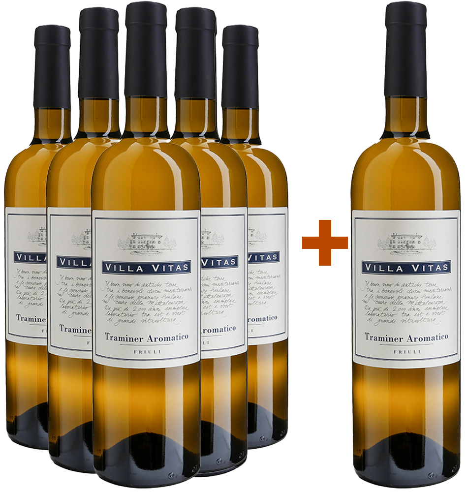 5+1 Paket Traminer Aromatico Friuli DOC 5+1 Paket Traminer Aromatico Friuli DOC