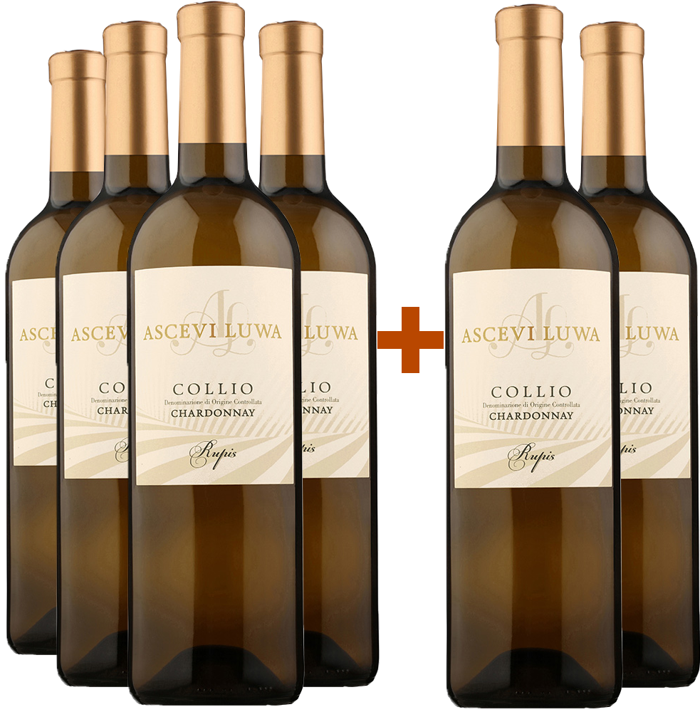 4+2 Paket Rupis Chardonnay Collio Goriziano DOC 4+2 Paket Rupis Chardonnay Collio Goriziano DOC