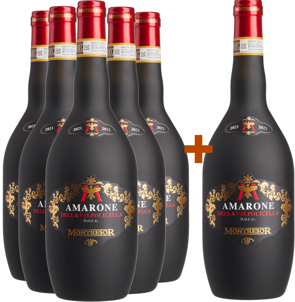5+1 Paket Amarone della Valpolicella DOCG Satinato