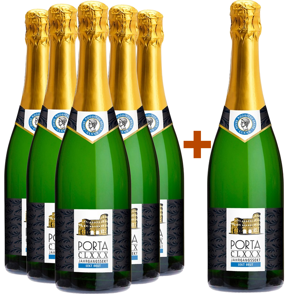 5+1 Jahrgangssekt brut - Porta CLXXX 2024 5+1 Jahrgangssekt brut - Porta CLXXX 2024