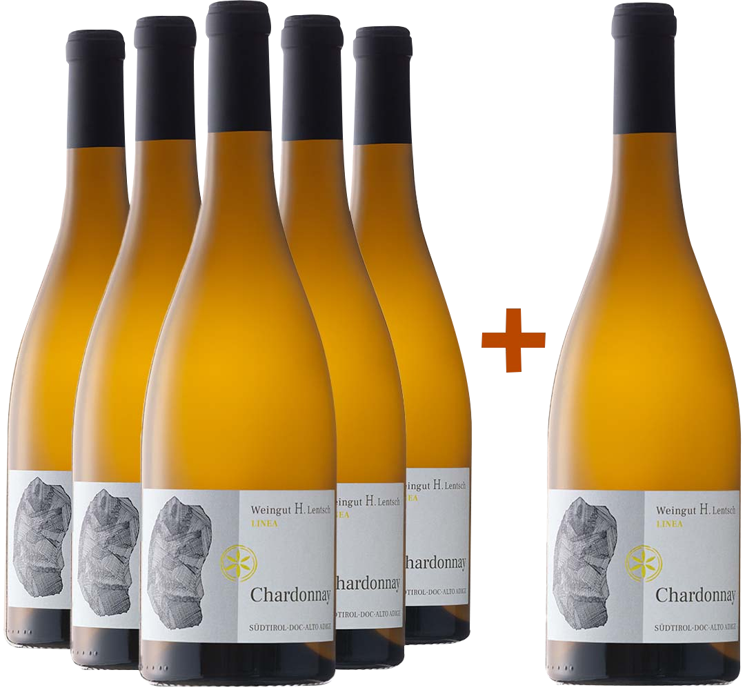 5+1 Paket Südtiroler Chardonnay Alto Adige DOC