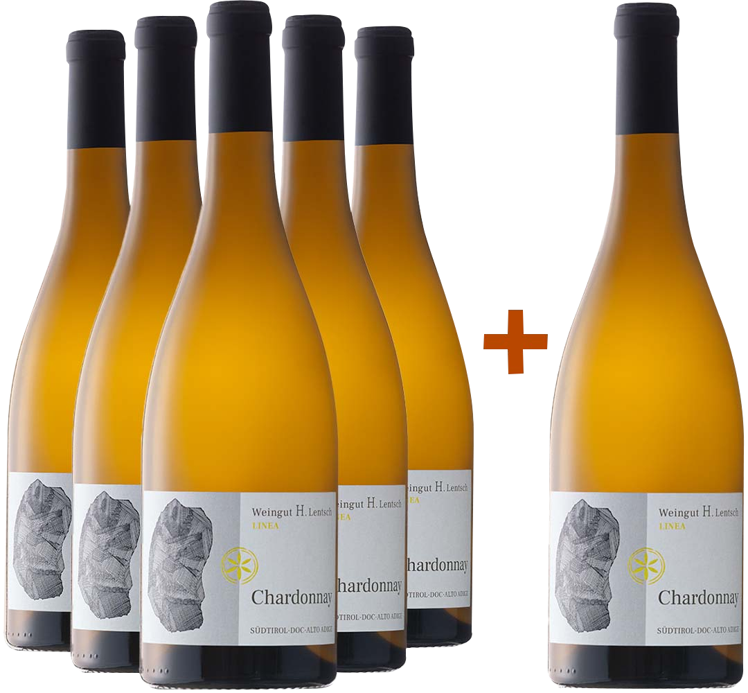 5+1 Paket Südtiroler Chardonnay Alto Adige DOC 5+1 Paket Südtiroler Chardonnay Alto Adige DOC