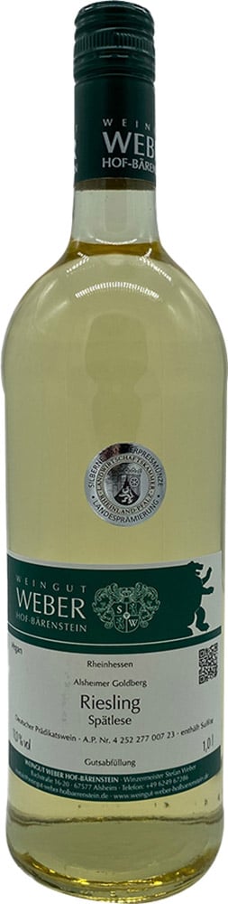 2022 Alsheimer Goldberg Riesling Spätlese 1,0 L