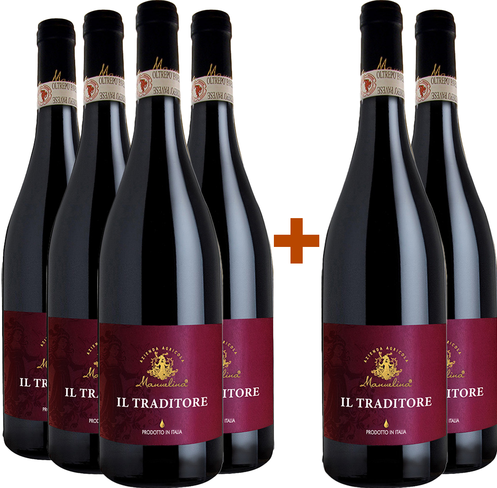 4+2 Paket Il Traditore Sangue Di Giuda Oltrepó Pavese DOC 4+2 Paket Il Traditore Sangue Di Giuda Oltrepó Pavese DOC