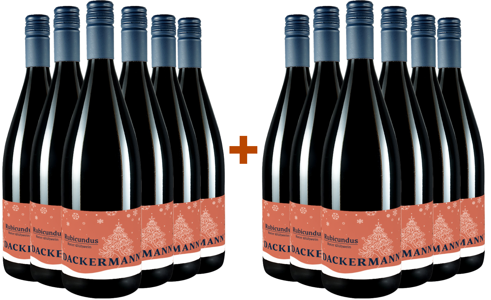 6+6 Paket - Rubicundus Glühwein Rot 1,0L