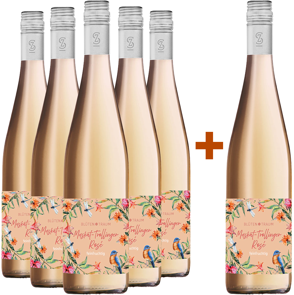 5+1 2023 Blütentraum Muskat-Trollinger Rosé