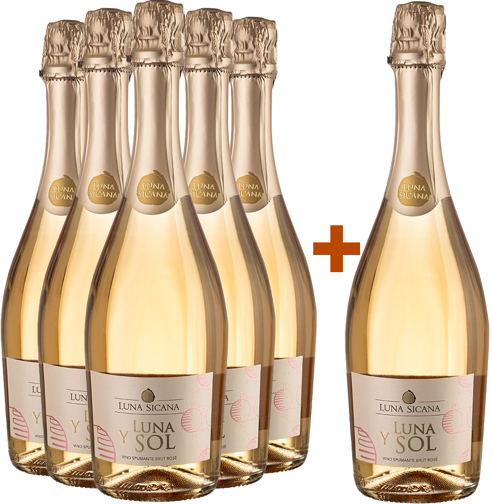 5+1 Paket Luna Y Sol Spumante Rosé BIO BIO 5+1 Paket Luna Y Sol Spumante Rosé BIO BIO