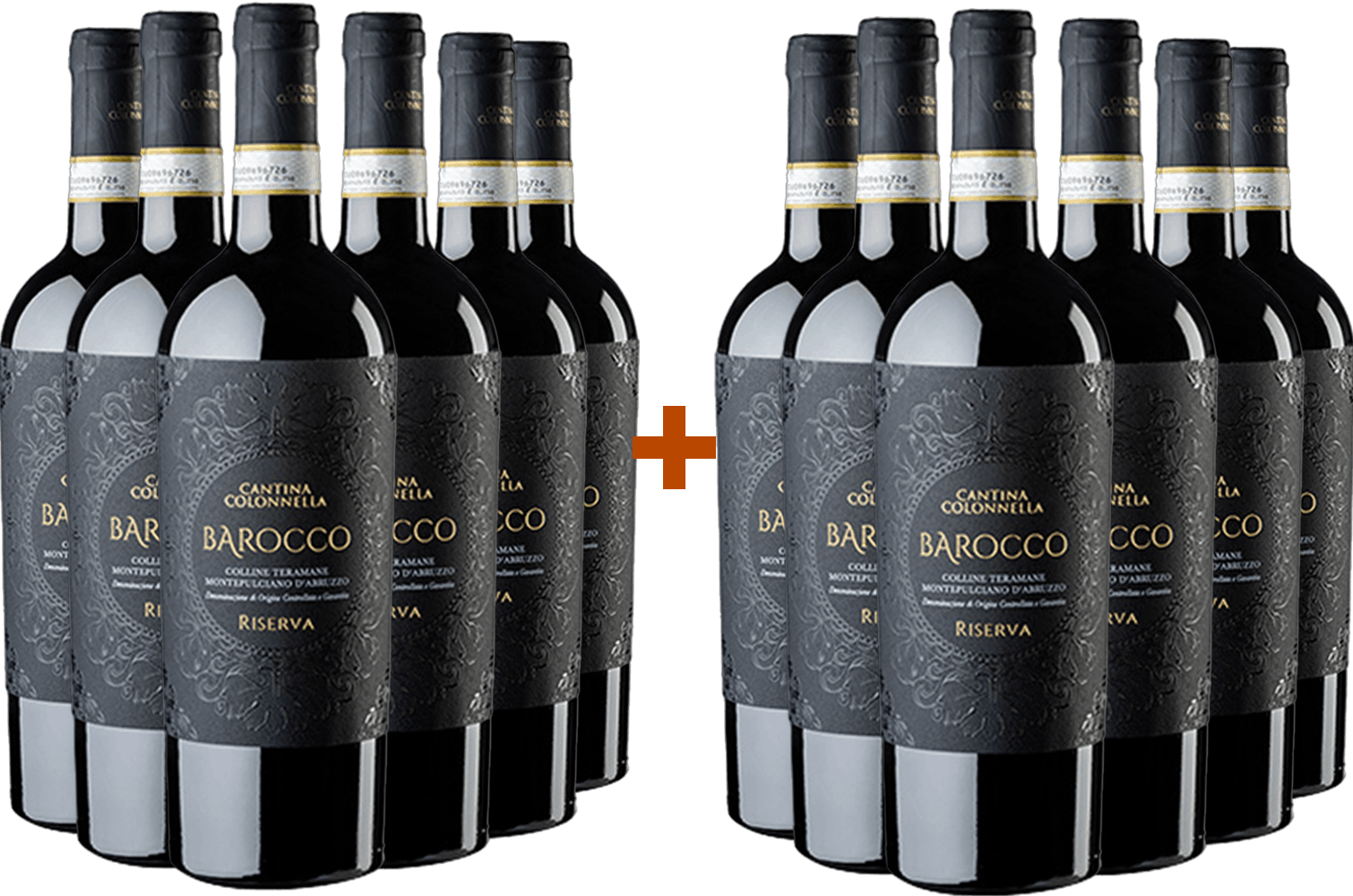 6+6 Paket Barocco Riserva Montepulciano d'Abruzzo Colline Teramane DOCG 6+6 Paket Barocco Riserva Montepulciano d'Abruzzo Colline Teramane DOCG