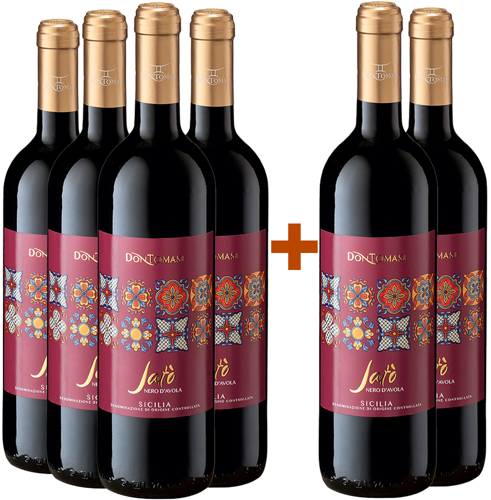 4+2 Paket Jatò Nero d'Avola Sicilia DOC