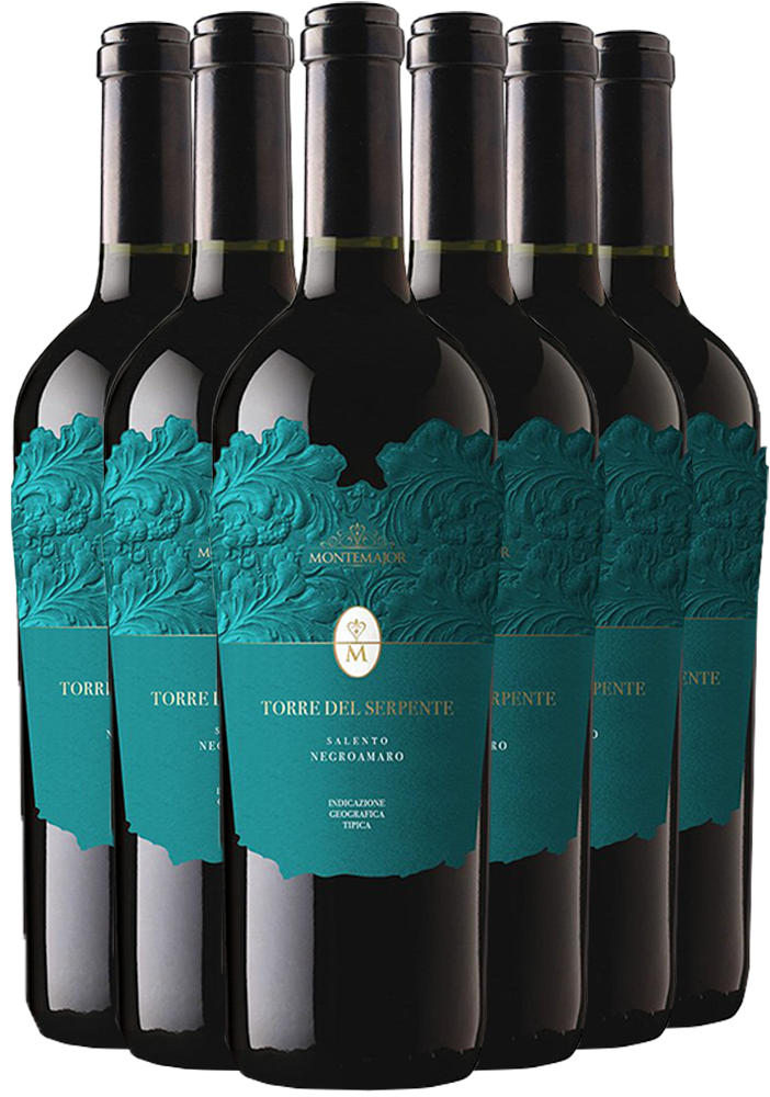 Montemajor Torre del Serpente Negroamaro Salento IGP-Paket Montemajor Torre del Serpente Negroamaro Salento IGP-Paket