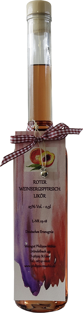 Roter Weinbergspfirsichlikör 0,5 L Roter Weinbergspfirsichlikör 0,5 L