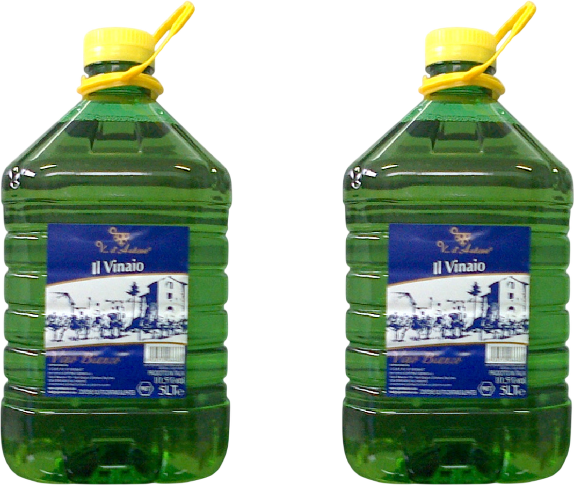 Box 2 x Dama Pet 5 Litri Vino Bianco Campania (Tot. 10 Litri) 3,0 L