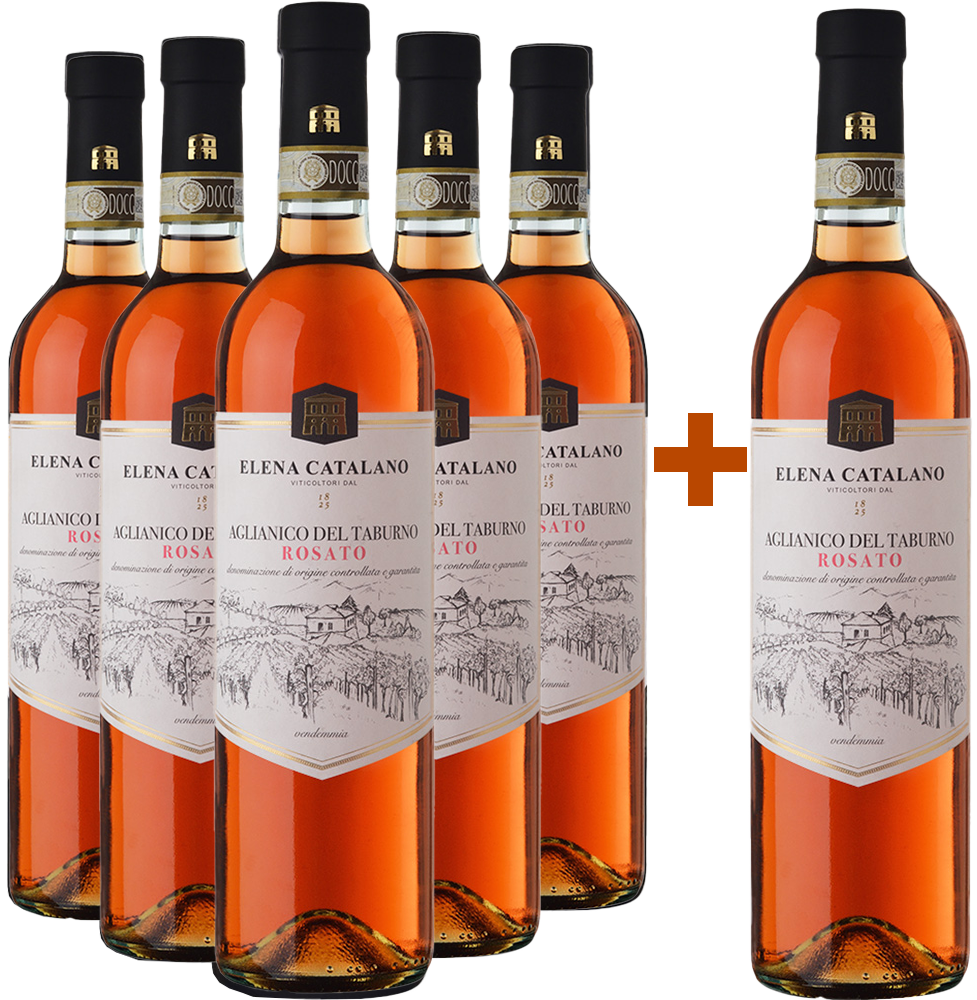 5+1 Paket Aglianico Rosato Taburno DOCG 5+1 Paket Aglianico Rosato Taburno DOCG