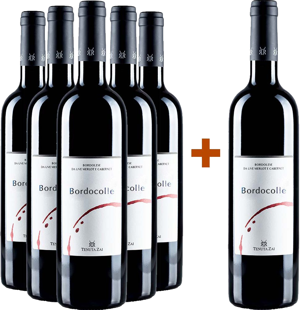 5+1 Paket Bordocolle Rosso Merlot Cabernet Veneto IGP 5+1 Paket Bordocolle Rosso Merlot Cabernet Veneto IGP