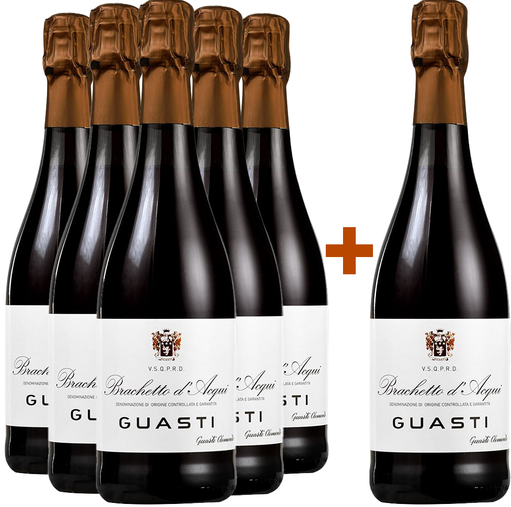 5+1 Brachetto d'Acqui Spumante DOCG-Paket 5+1 Brachetto d'Acqui Spumante DOCG-Paket