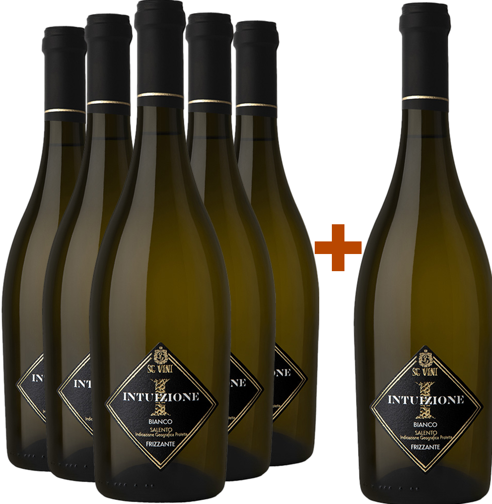 5+1 Paket Intuizione Bianco Frizzante Salento IGP