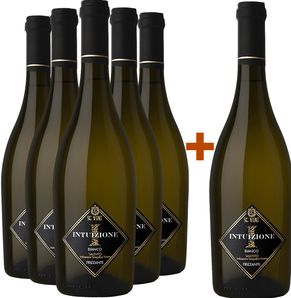 5+1 Paket Intuizione Bianco Frizzante Salento IGP 5+1 Paket Intuizione Bianco Frizzante Salento IGP