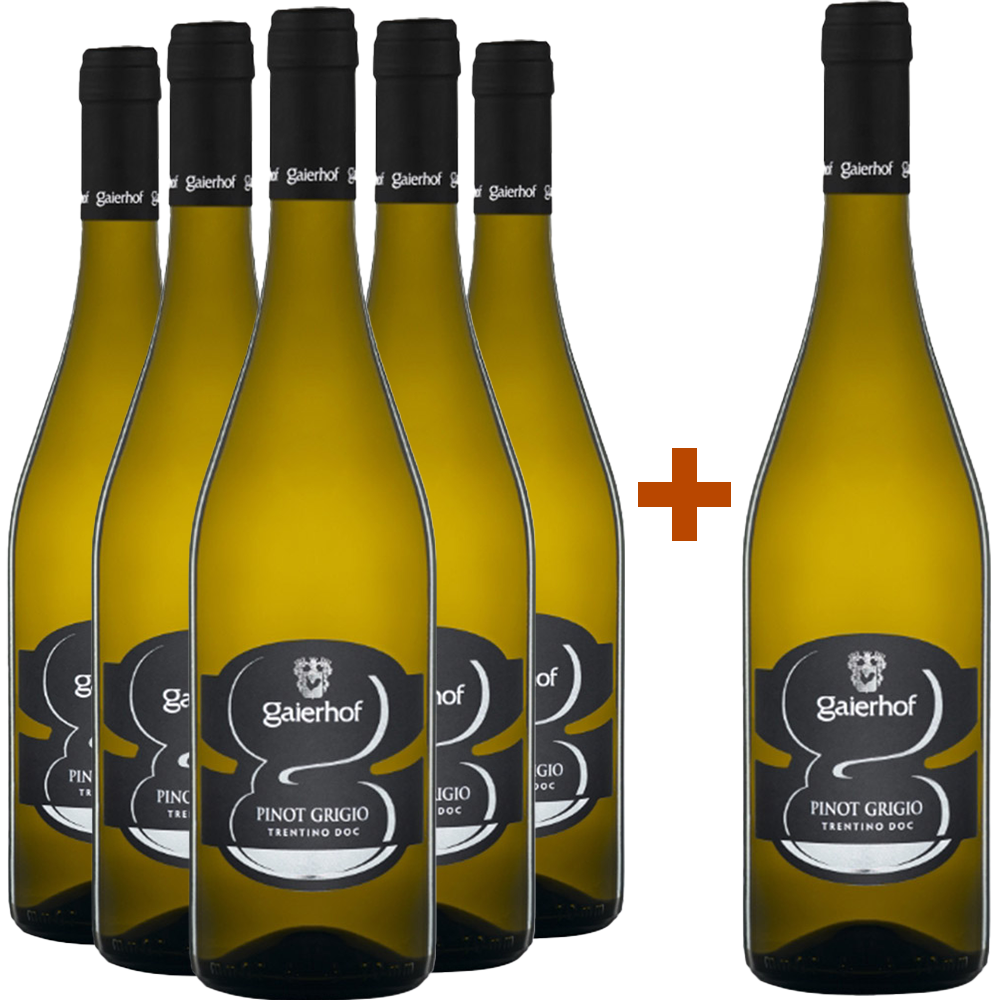 5+1 Paket Pinot Grigio Trentino DOC 5+1 Paket Pinot Grigio Trentino DOC