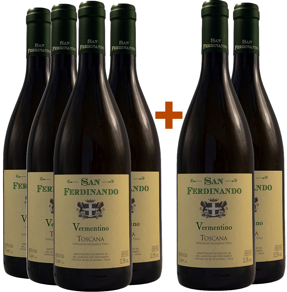 4+2 Paket San Ferdinando Vermentino Toscana IGP 4+2 Paket San Ferdinando Vermentino Toscana IGP