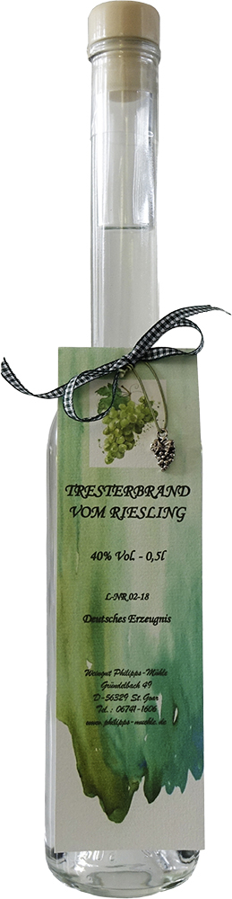 Tresterbrand vom Riesling 0,5 L Tresterbrand vom Riesling 0,5 L