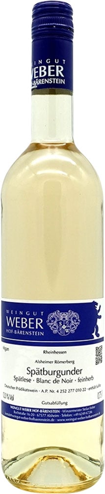 2021 Alsheimer Römerberg Spätburgunder Spätlese Blanc de Noir