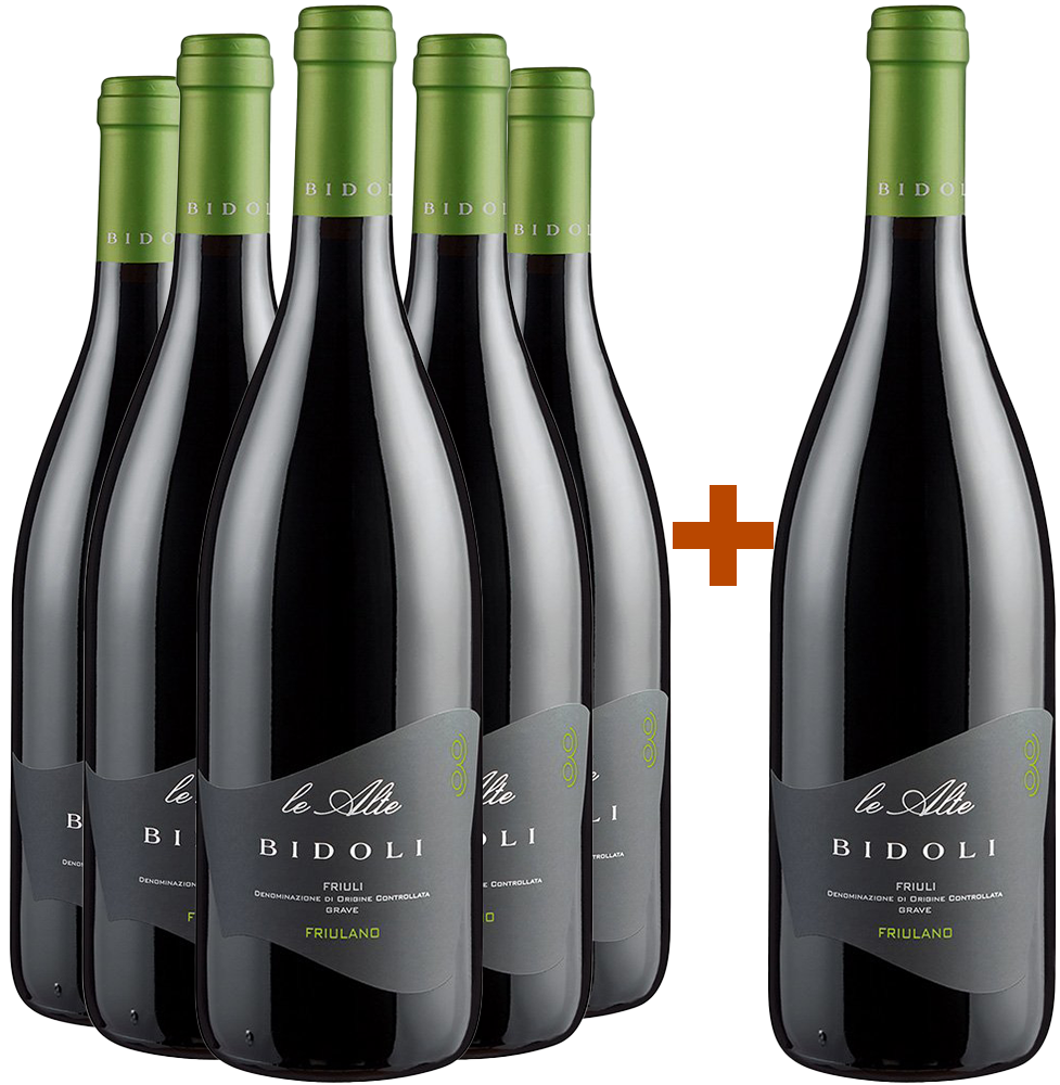 5+1 Paket Friulano Friuli Grave DOC 5+1 Paket Friulano Friuli Grave DOC