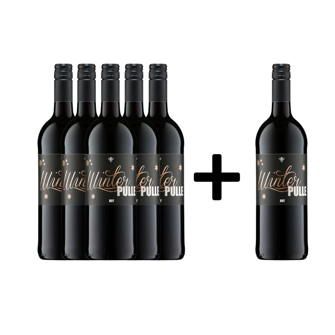 5+1 Winterpulle rot alkoholfrei lieblich 1,0 L