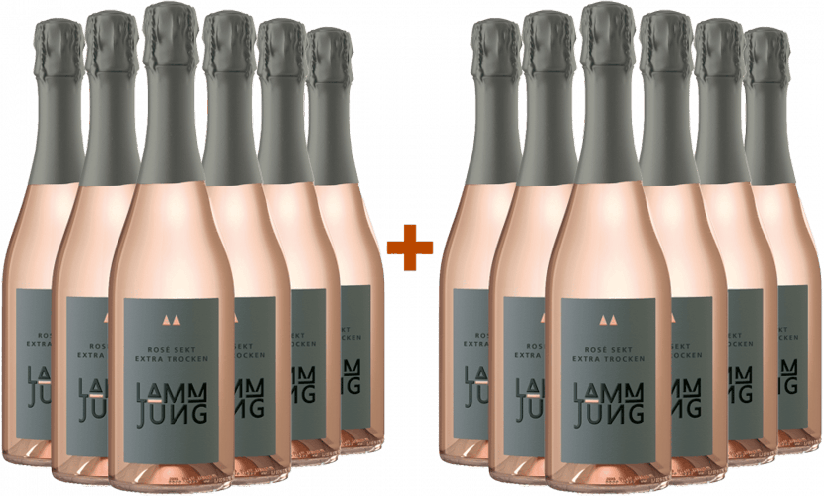 6+6 Rosé Sekt extra trocken