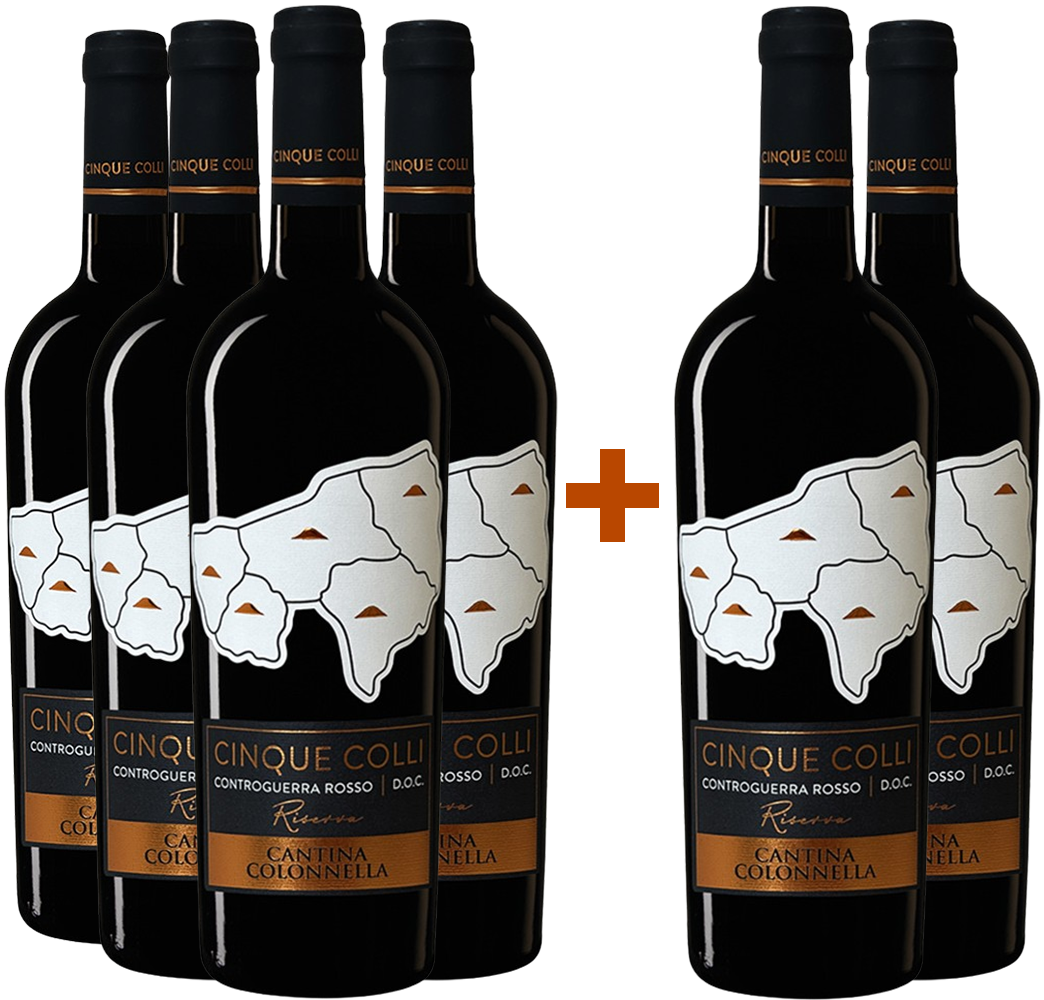 4+2 Paket Cinque Colli Riserva Controguerra DOC 4+2 Paket Cinque Colli Riserva Controguerra DOC