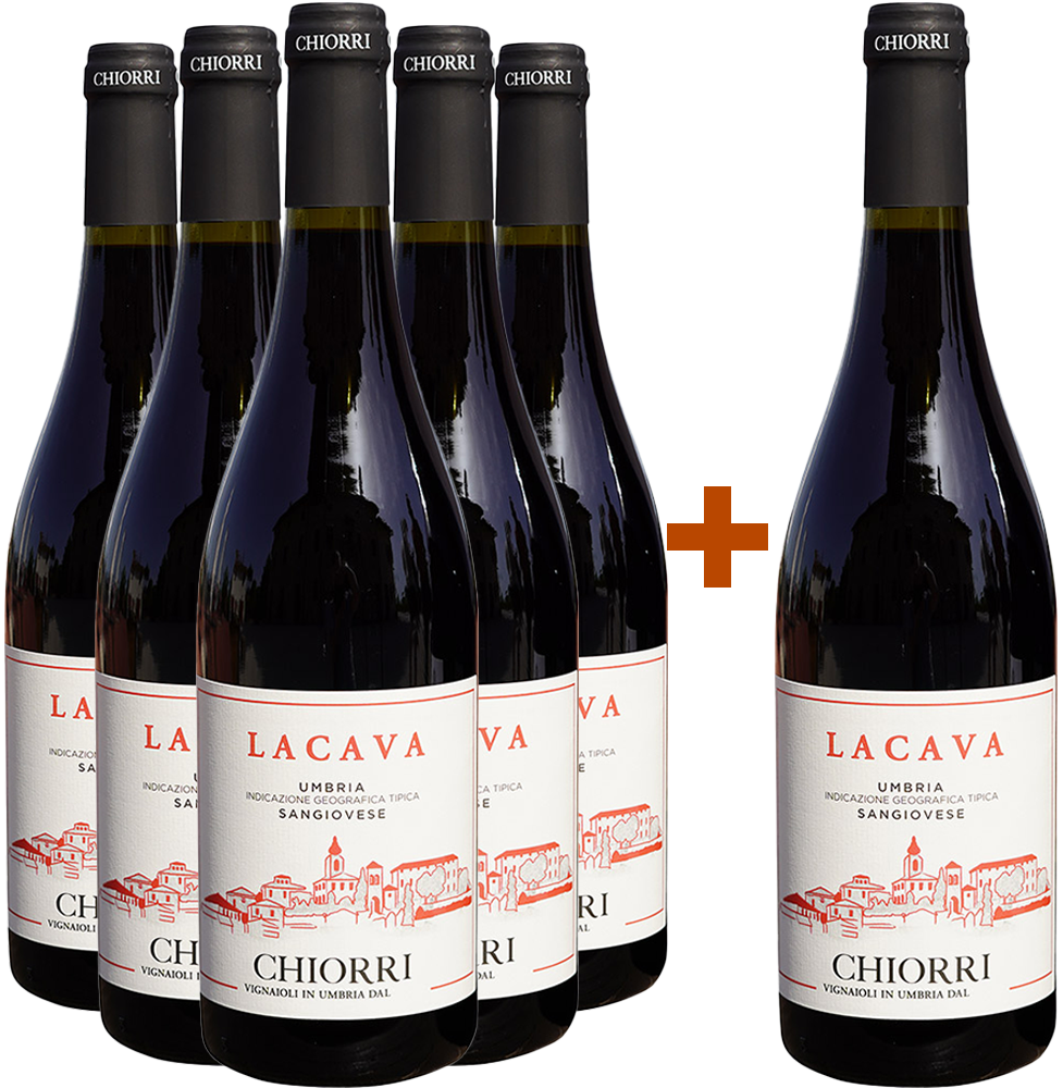 5+1 Paket Lacava Sangiovese Umbria IGP 5+1 Paket Lacava Sangiovese Umbria IGP