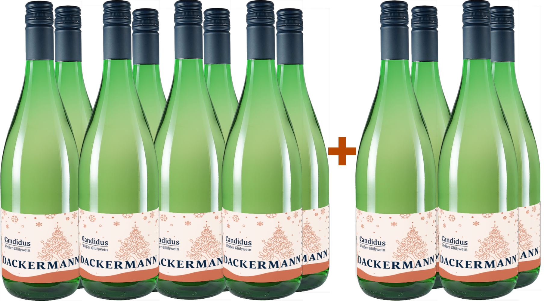 8+4 Paket "Candidus" Glühwein Weiß 1,0 L