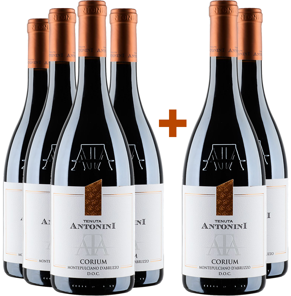 4+2 Paket Corium Montepulciano d'Abruzzo DOC 4+2 Paket Corium Montepulciano d'Abruzzo DOC