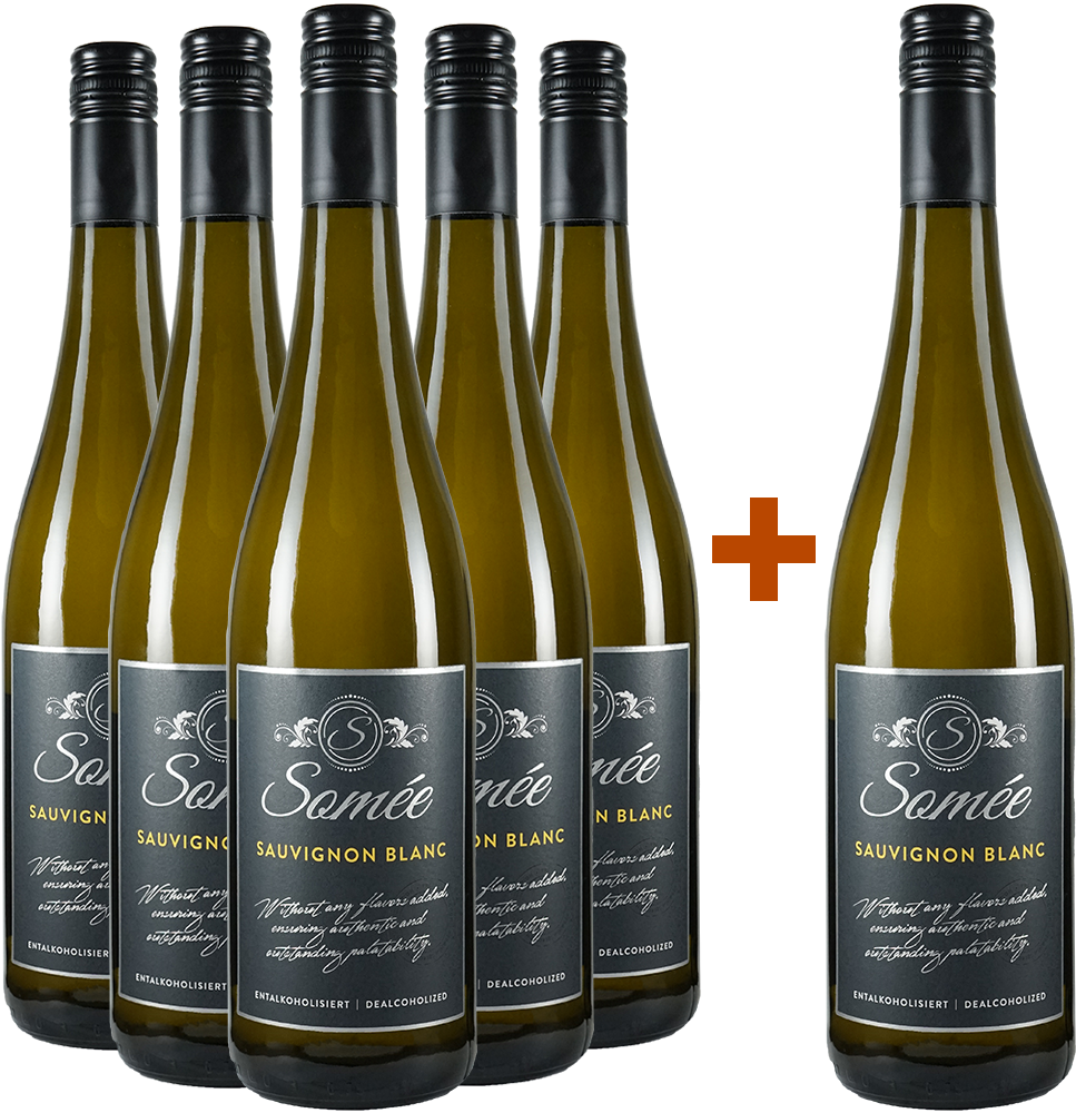 5+1 Paket Somée Sauvignon Blanc alkoholfreier Wein 5+1 Paket Somée Sauvignon Blanc alkoholfreier Wein