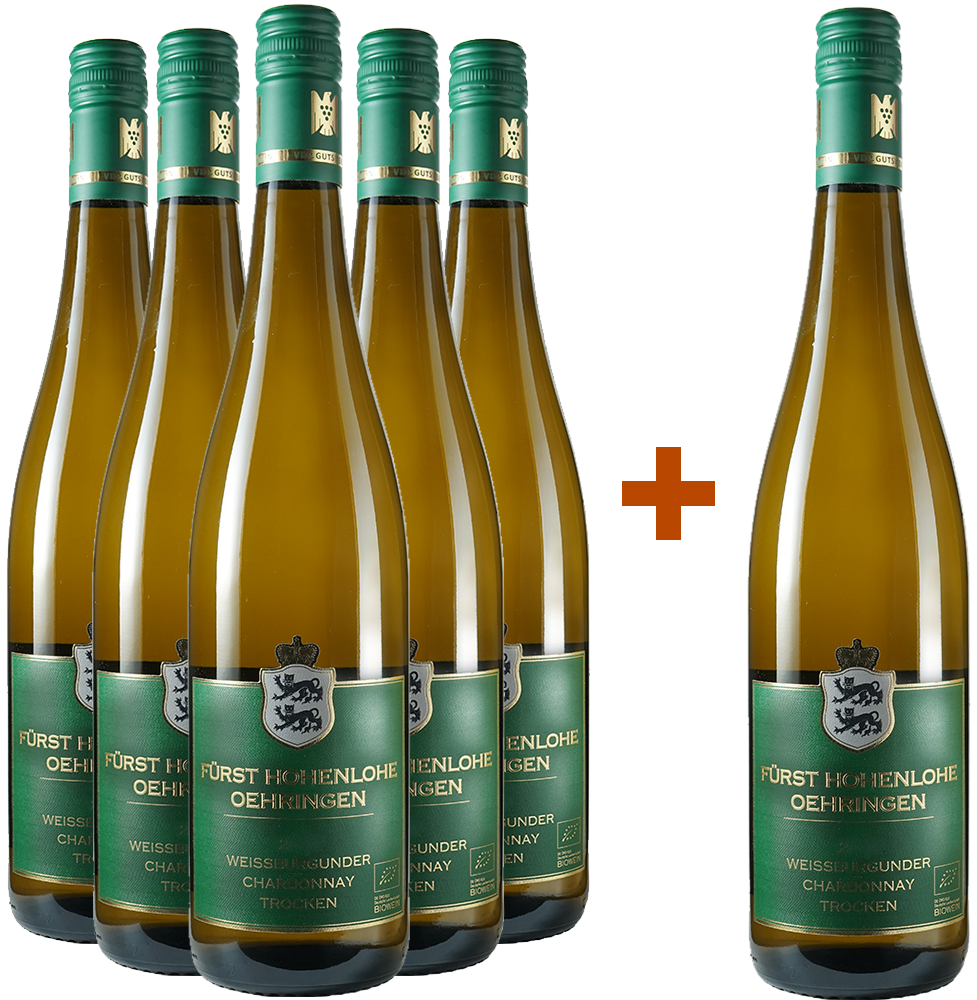 5+1 Weissburgunder-Chardonnay Paket trocken BIO BIO