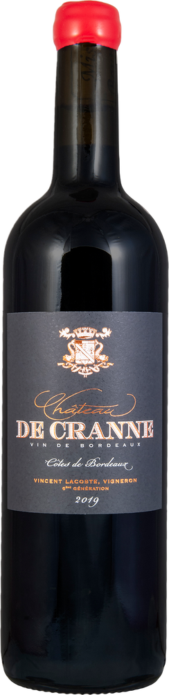 2019 "Château de Cranne" Côtes de Bordeaux AOP BIO