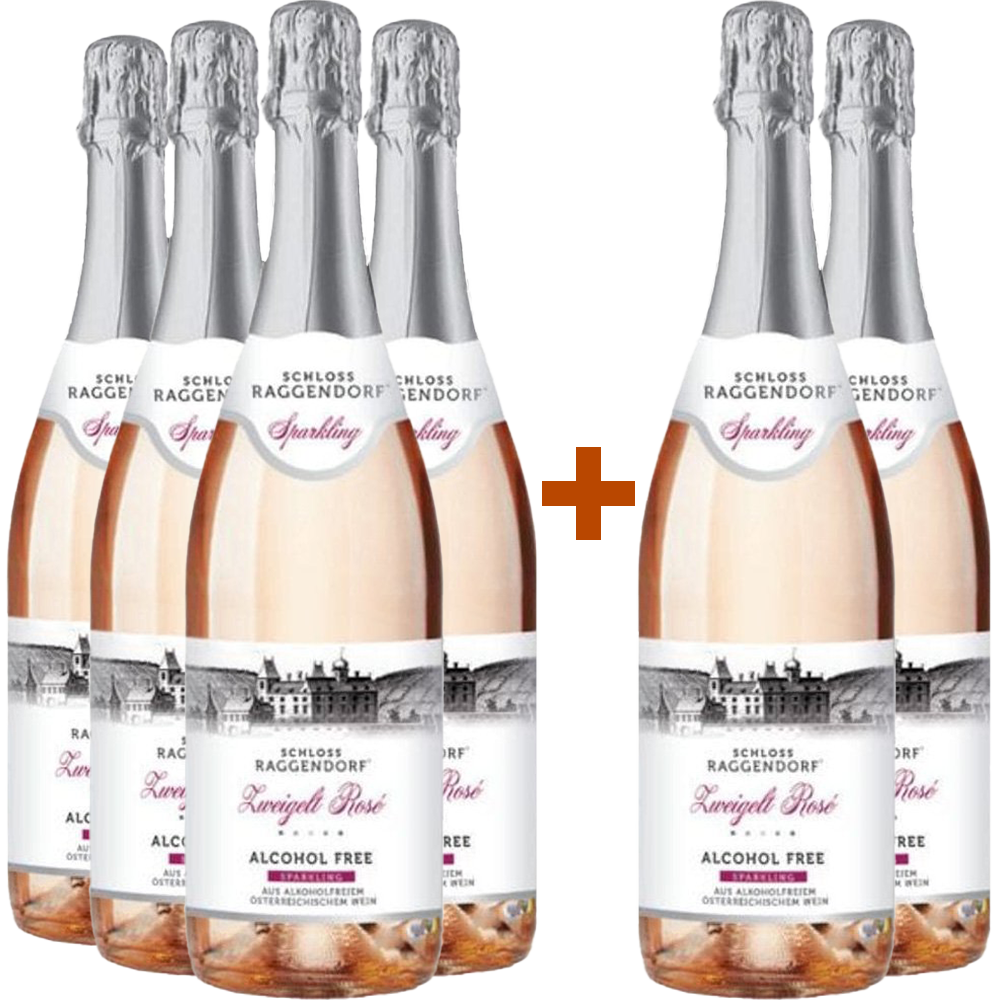 4+2 Schloss Raggendorf Zweigelt Rosé perlend alkoholfrei 4+2 Schloss Raggendorf Zweigelt Rosé perlend alkoholfrei