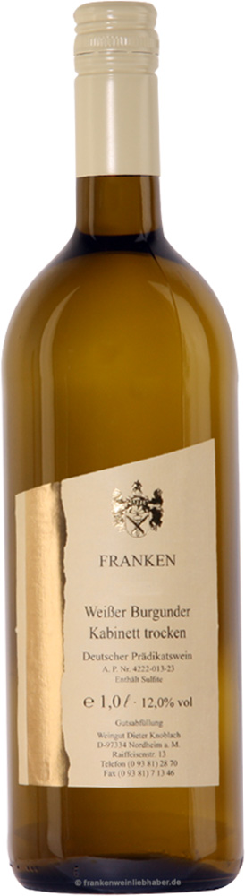 2022 Weißer Burgunder Kabinett 1,0 L