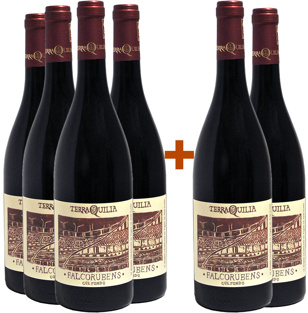 4+2 Paket Falcorubens col fondo Emilia IGP BIO BIO 4+2 Paket Falcorubens col fondo Emilia IGP BIO BIO