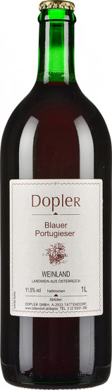 Blauer Portugieser halbtrocken 1,0 L - Weingut Dopler