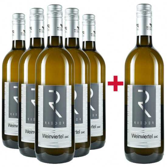 5+1 Paket Grüner Veltliner Weinviertel DAC trocken - Weingut & TOP-Heuriger Rieder