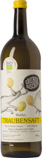 Traubensaft weiß Bio 1,0 L - Weingut Gruber Röschitz