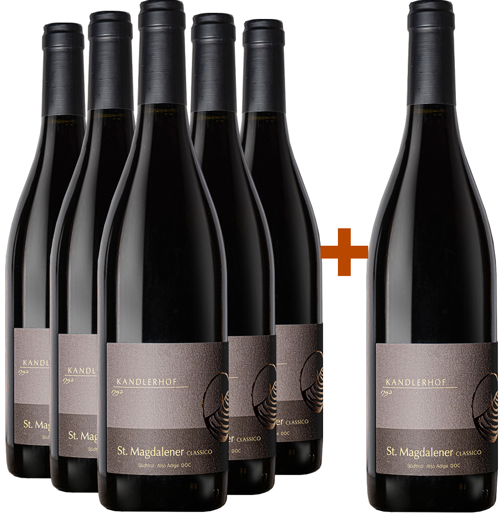 5+1 Paket St.Magdalener Classico Alto Adige DOC 5+1 Paket St.Magdalener Classico Alto Adige DOC