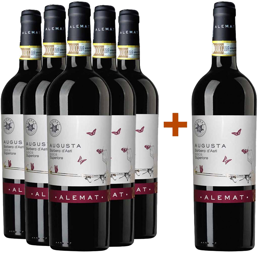 5+1 Paket Augusta Barbera d'Asti Superiore DOCG 5+1 Paket Augusta Barbera d'Asti Superiore DOCG